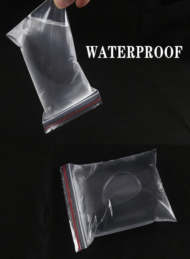 DNY Reusable Zip Lock Pouches 6x8 Inch | 200 Pcs Transparent Plastic Bags | Durable Sealable Zipper Bags for Food Storage, Snacks, Travel, Household & Office - Image 3